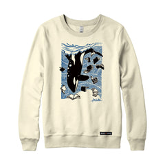 Anna M. Cullen x Black Maple Trading - Artist Collab: Orca Whale Tales Sweatshirt or Hoodie