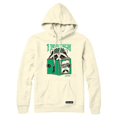 Anna M. Cullen x Black Maple Trading - Artist Collab: Raccoon Reading Trash Sweatshirt or Hoodie