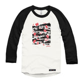 Anna M. Cullen x Black Maple Trading - Artist Collab: School of Salmon Raglan Baseball Shirt
