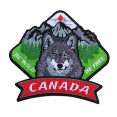 Be Wild Be Free Wolf Patch
