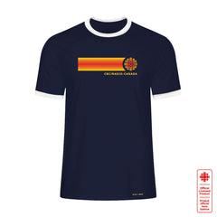 CBC 74 Retro Stripe Ringer Tee Navy with White