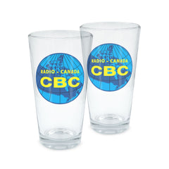 CBC Circa 1958 Logo 16 oz Glass Pair