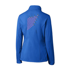 Canada Geese Flying V Womens Softshell Jacket