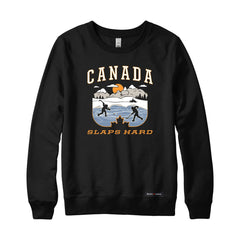 Canada Slaps Hard Pond Hockey Sweatshirt or Hoodie