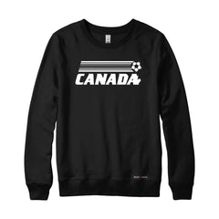 Canada Soccer Retro Stripe Sweatshirt or Hoodie