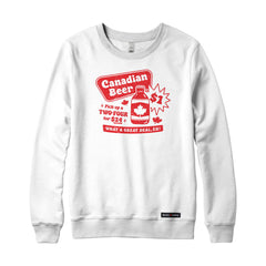Canadian Dollar Beer Sweatshirt or Hoodie