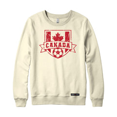 Canadian Soccer Crest Vintage Sweatshirt or Hoodie