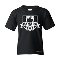 Canadian Soccer Crest Vintage Kids T-shirt