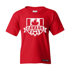 Canadian Soccer Crest Vintage Kids T-shirt