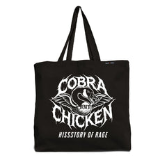 Cobra Chicken Hissstory of Rage Tote Bag