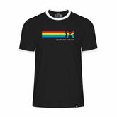 CBC 66 Retro Stripe Ringer Tee Black with White