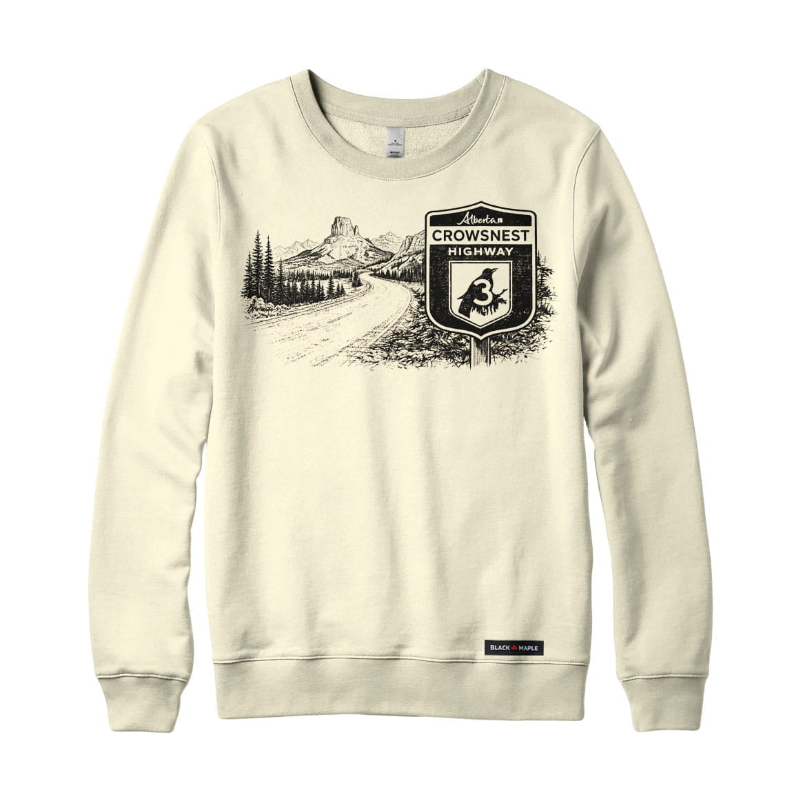 Alberta Crowsnest Highway Road Trip Sweatshirt or Hoodie