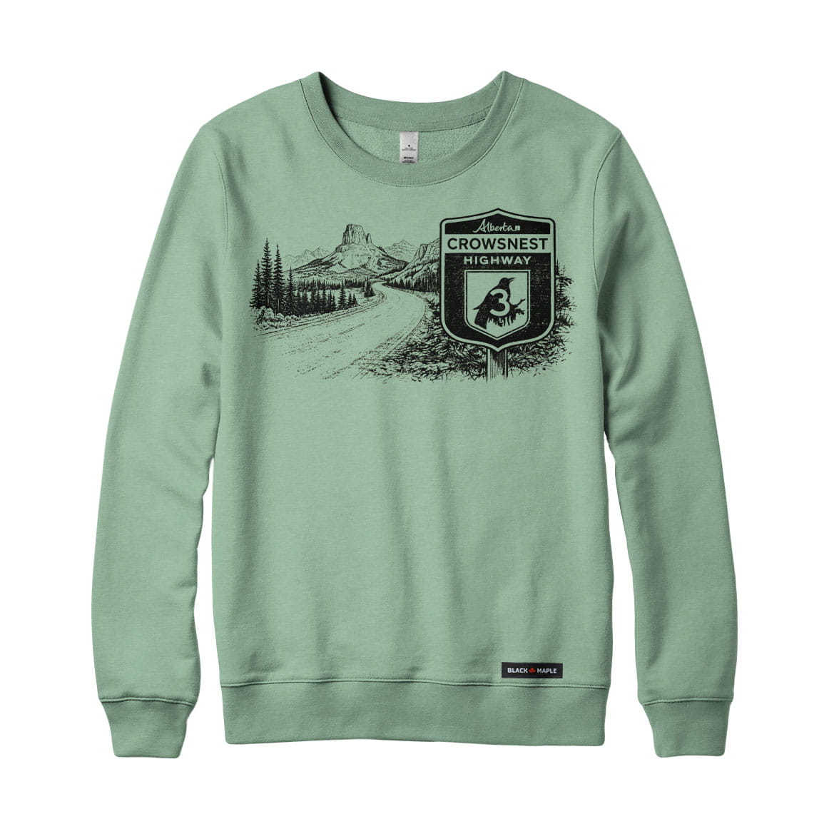 Alberta Crowsnest Highway Road Trip Sweatshirt or Hoodie
