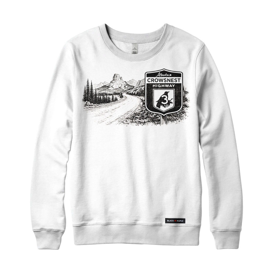 Alberta Crowsnest Highway Road Trip Sweatshirt or Hoodie