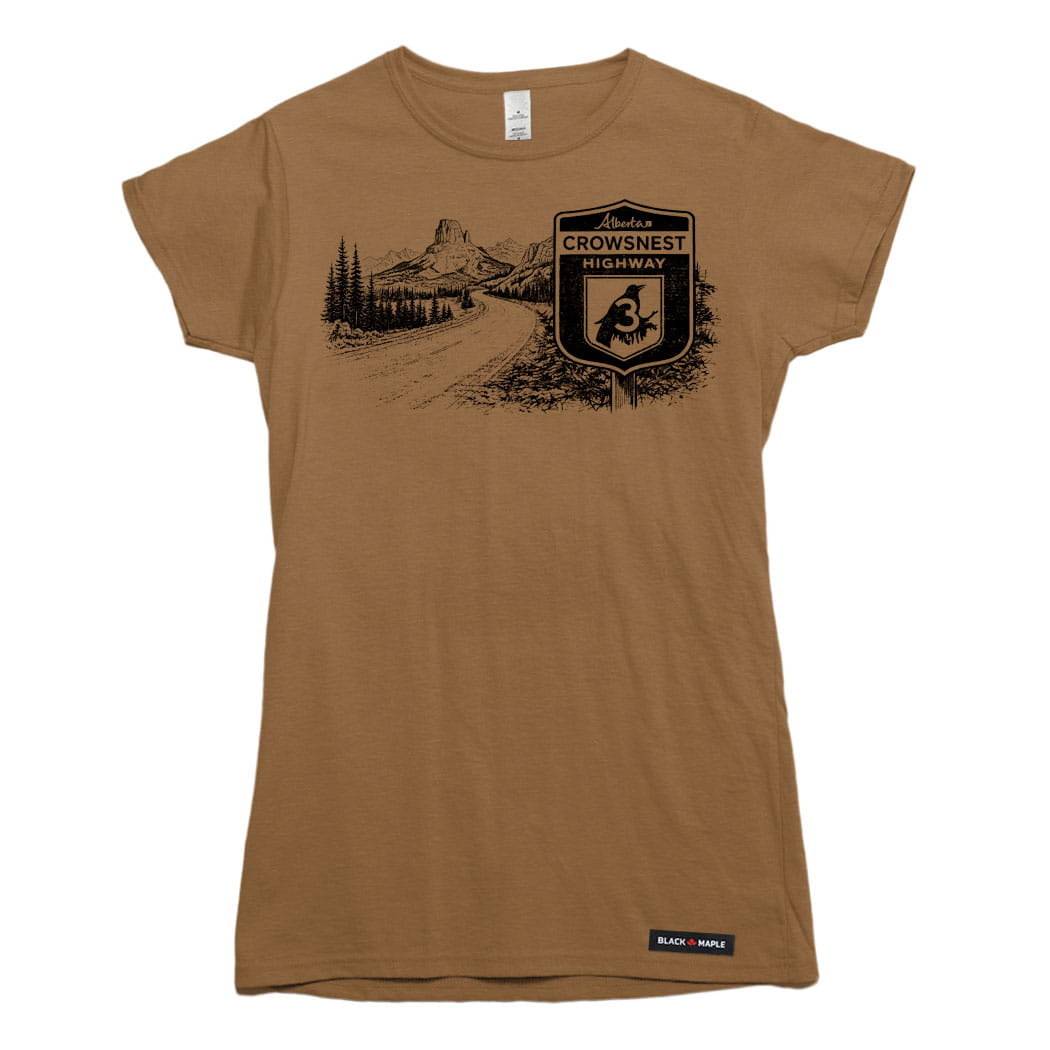 Alberta Crowsnest Highway Road Trip T-shirt