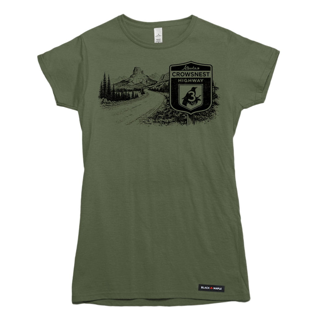 Alberta Crowsnest Highway Road Trip T-shirt