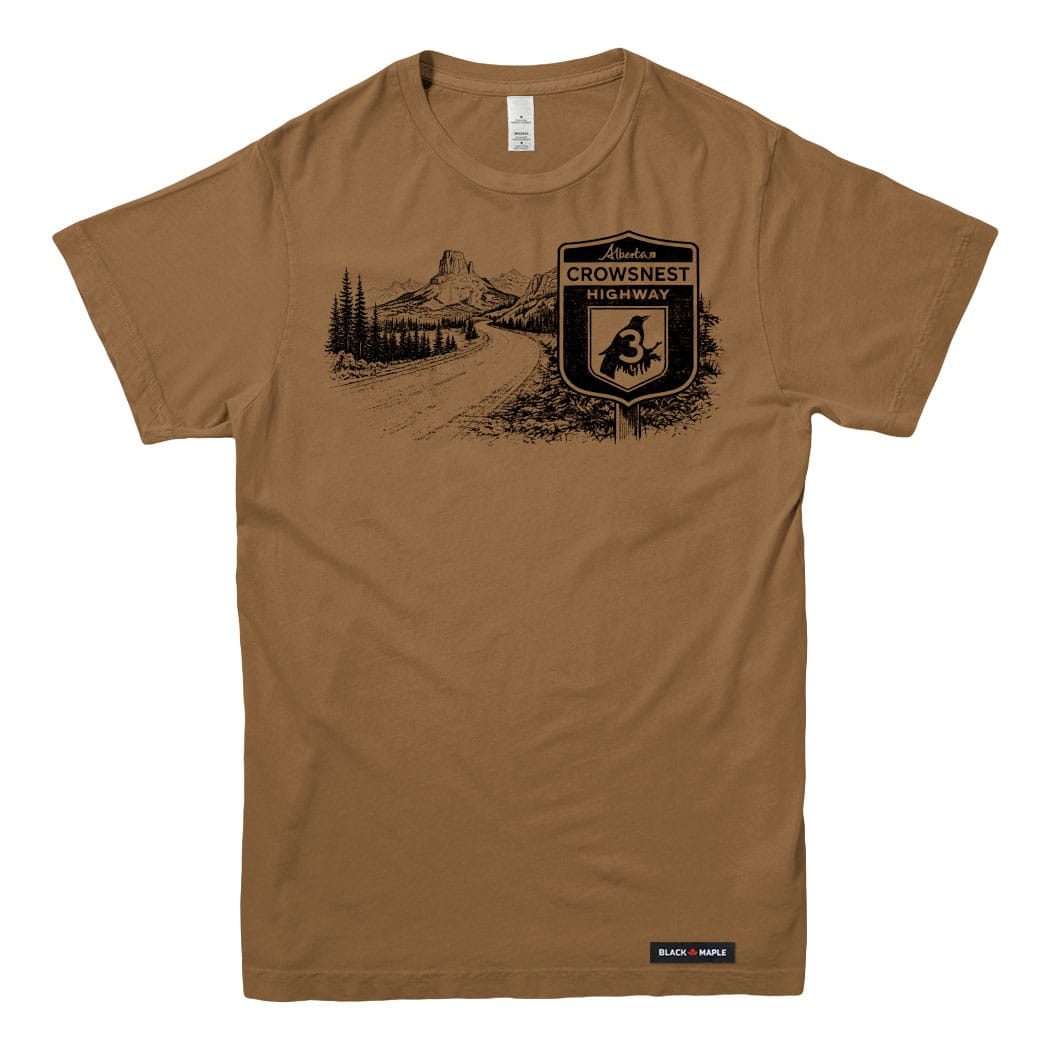 Alberta Crowsnest Highway Road Trip T-shirt