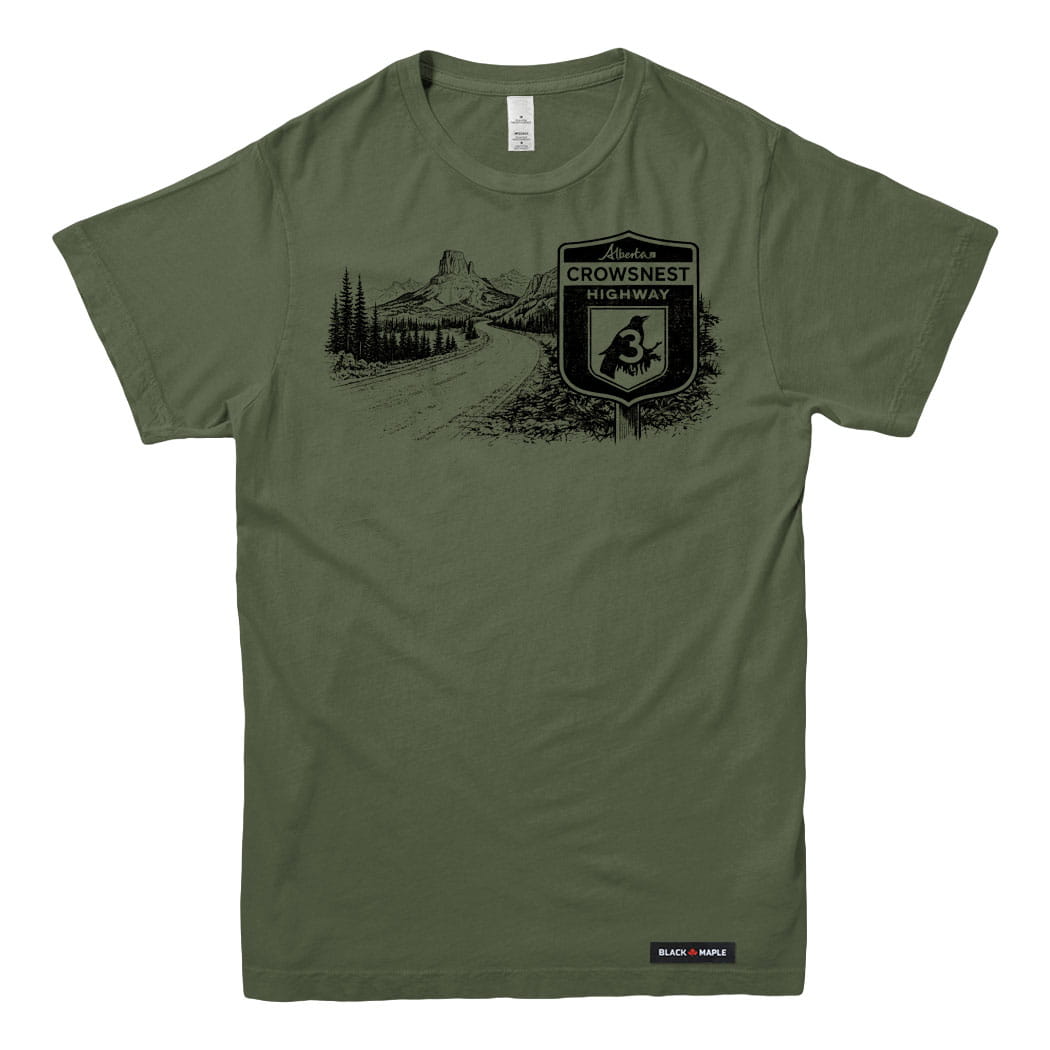 Alberta Crowsnest Highway Road Trip T-shirt