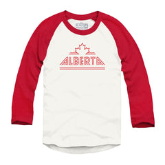 Alberta Retro Stripe Raglan Baseball Shirt