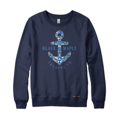 Anchor Patchwork Crewneck Sweatshirt