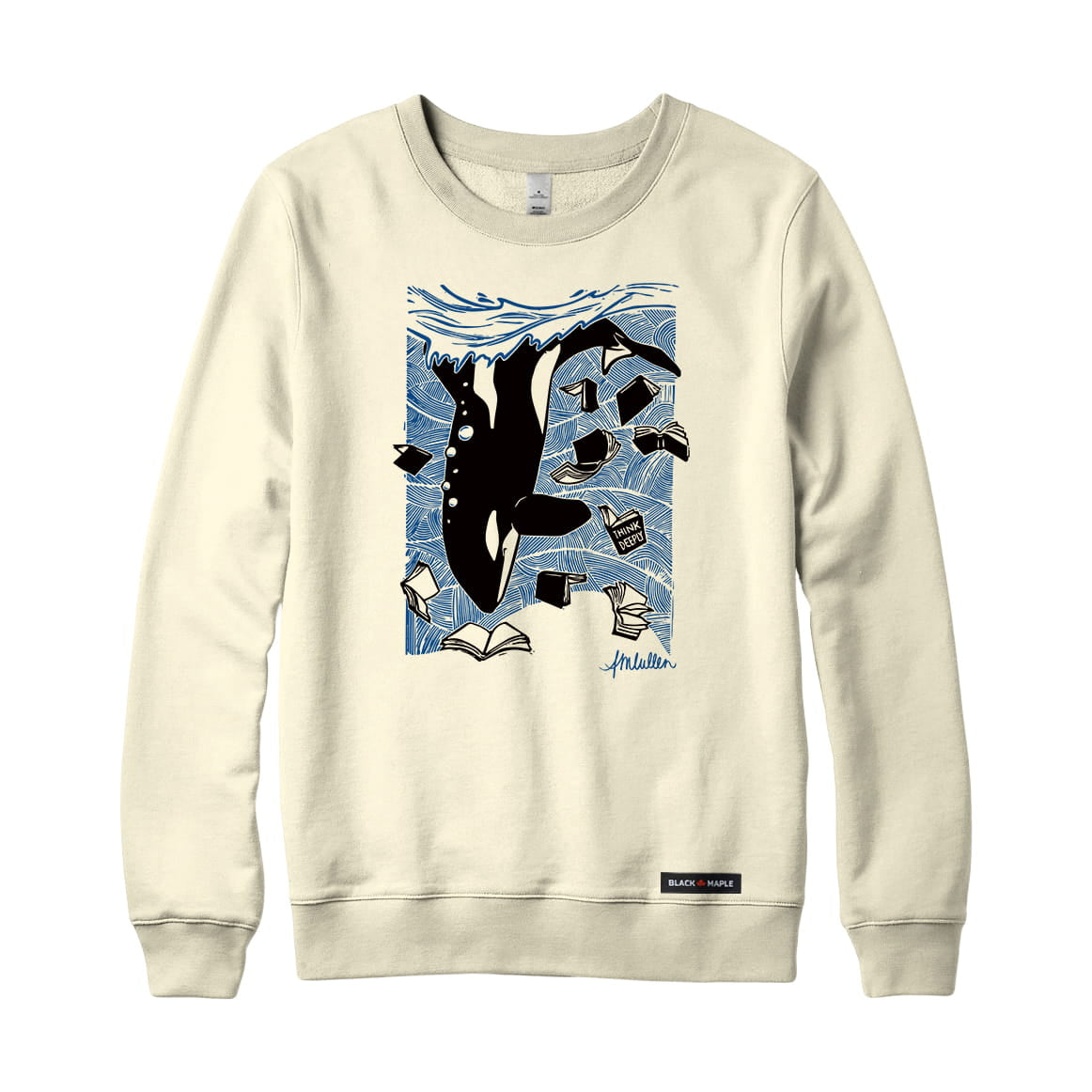 Anna M. Cullen x Black Maple Trading - Artist Collab: Orca Whale Tales Sweatshirt or Hoodie