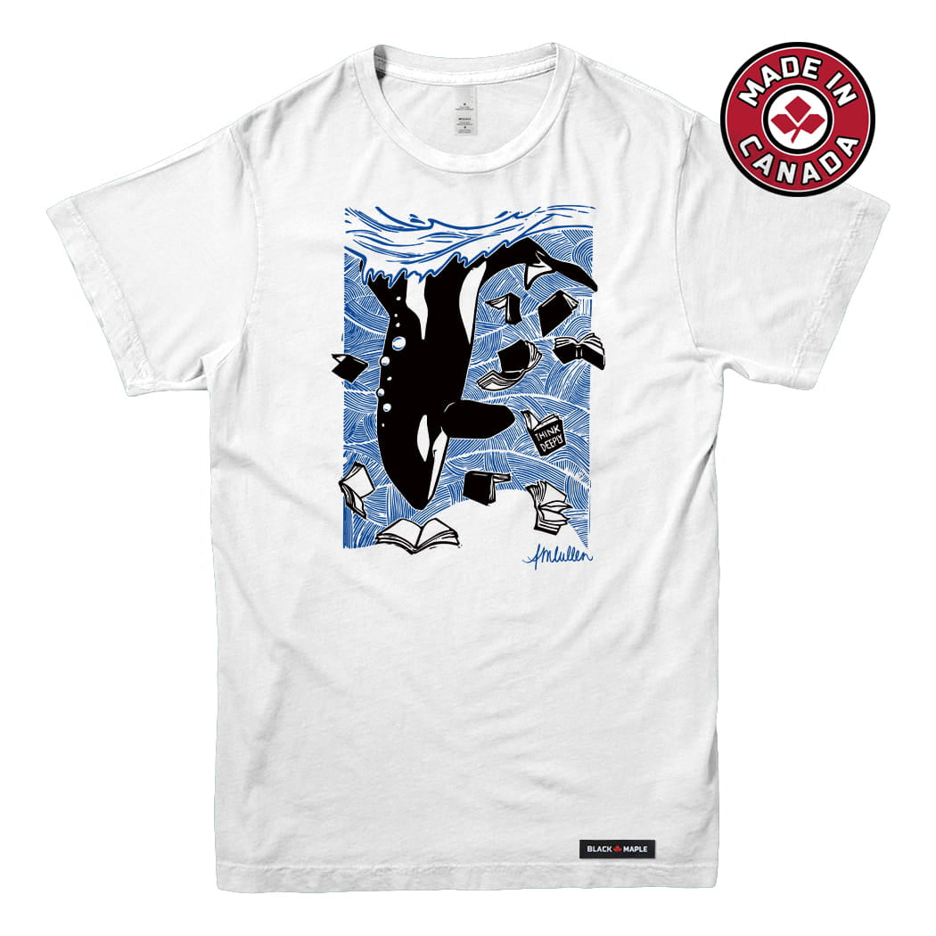 Anna M. Cullen x Black Maple Trading - Artist Collab: Orca Whale Tales T-shirt