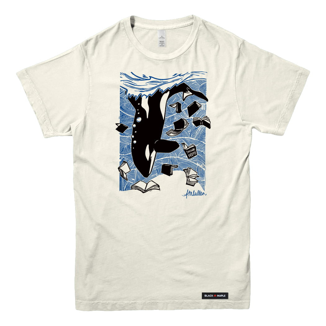 Anna M. Cullen x Black Maple Trading - Artist Collab: Orca Whale Tales T-shirt