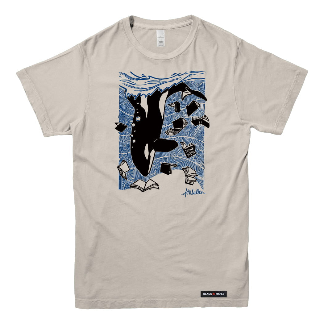 Anna M. Cullen x Black Maple Trading - Artist Collab: Orca Whale Tales T-shirt