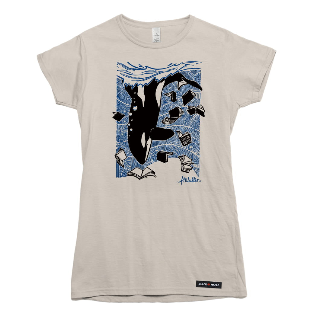 Anna M. Cullen x Black Maple Trading - Artist Collab: Orca Whale Tales T-shirt