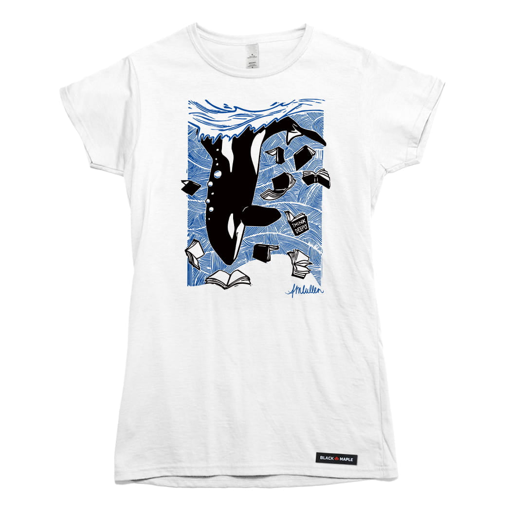 Anna M. Cullen x Black Maple Trading - Artist Collab: Orca Whale Tales T-shirt