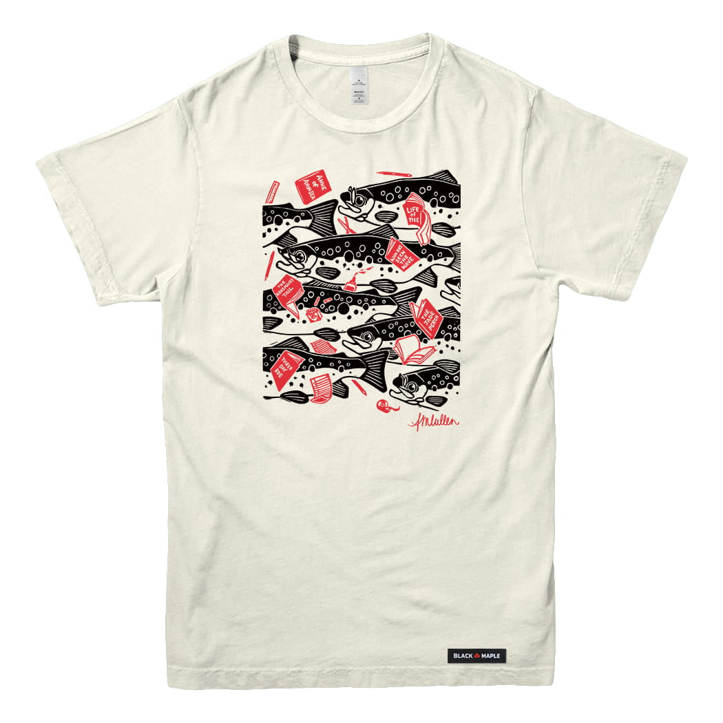 Anna M. Cullen x Black Maple Trading - Artist Collab: School of Salmon T-shirt