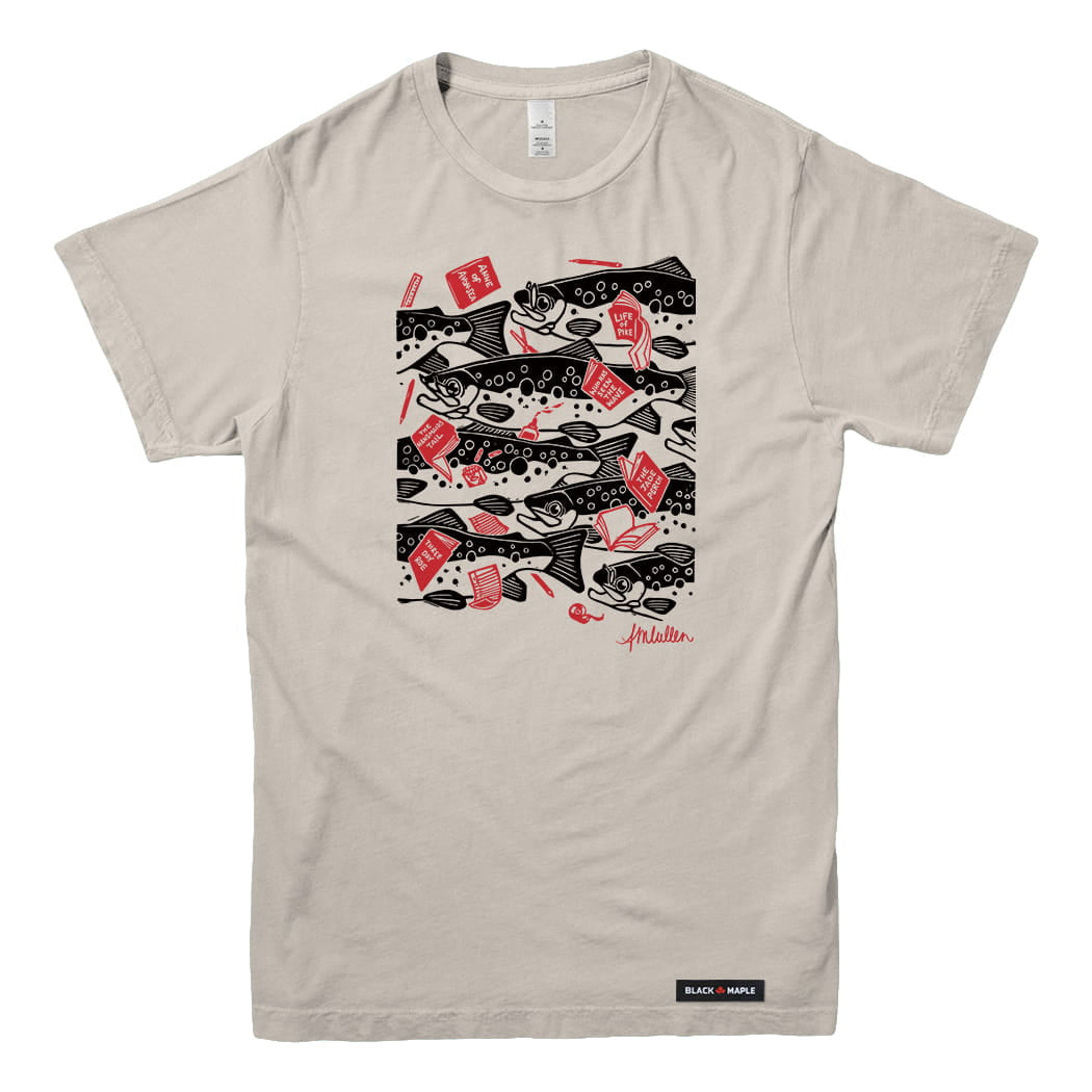 Anna M. Cullen x Black Maple Trading - Artist Collab: School of Salmon T-shirt