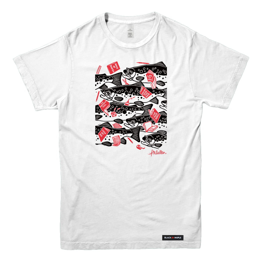 Anna M. Cullen x Black Maple Trading - Artist Collab: School of Salmon T-shirt