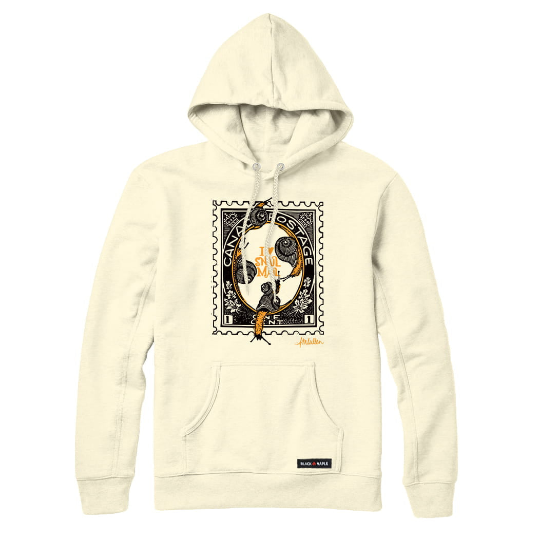 Anna M. Cullen x Black Maple Trading - Artist Collab: Snail Mail Stamp Sweatshirt or Hoodie