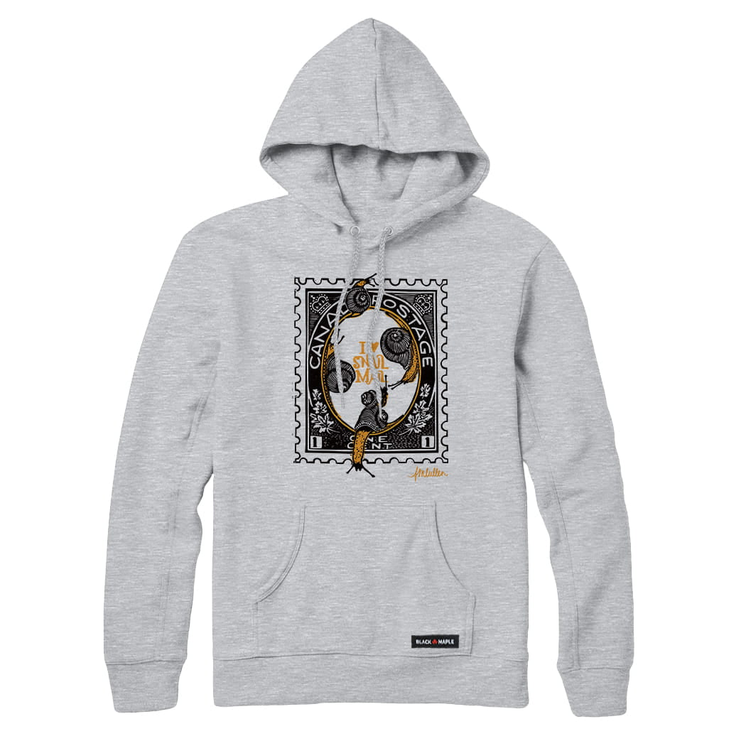 Anna M. Cullen x Black Maple Trading - Artist Collab: Snail Mail Stamp Sweatshirt or Hoodie