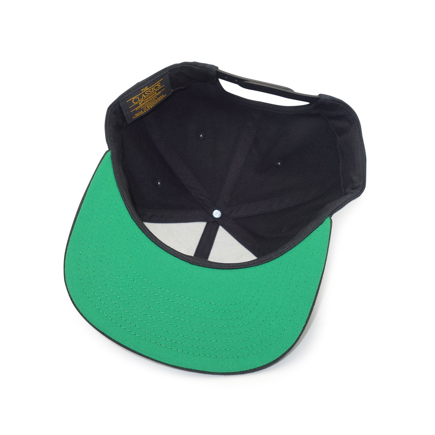 Authentic Outsider Black Flat Brim Snapback Cap