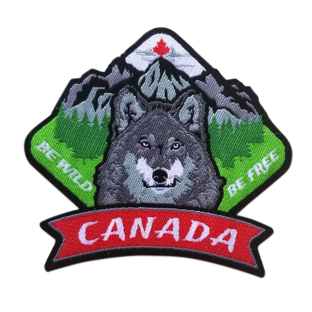 Be Wild Be Free Wolf Patch