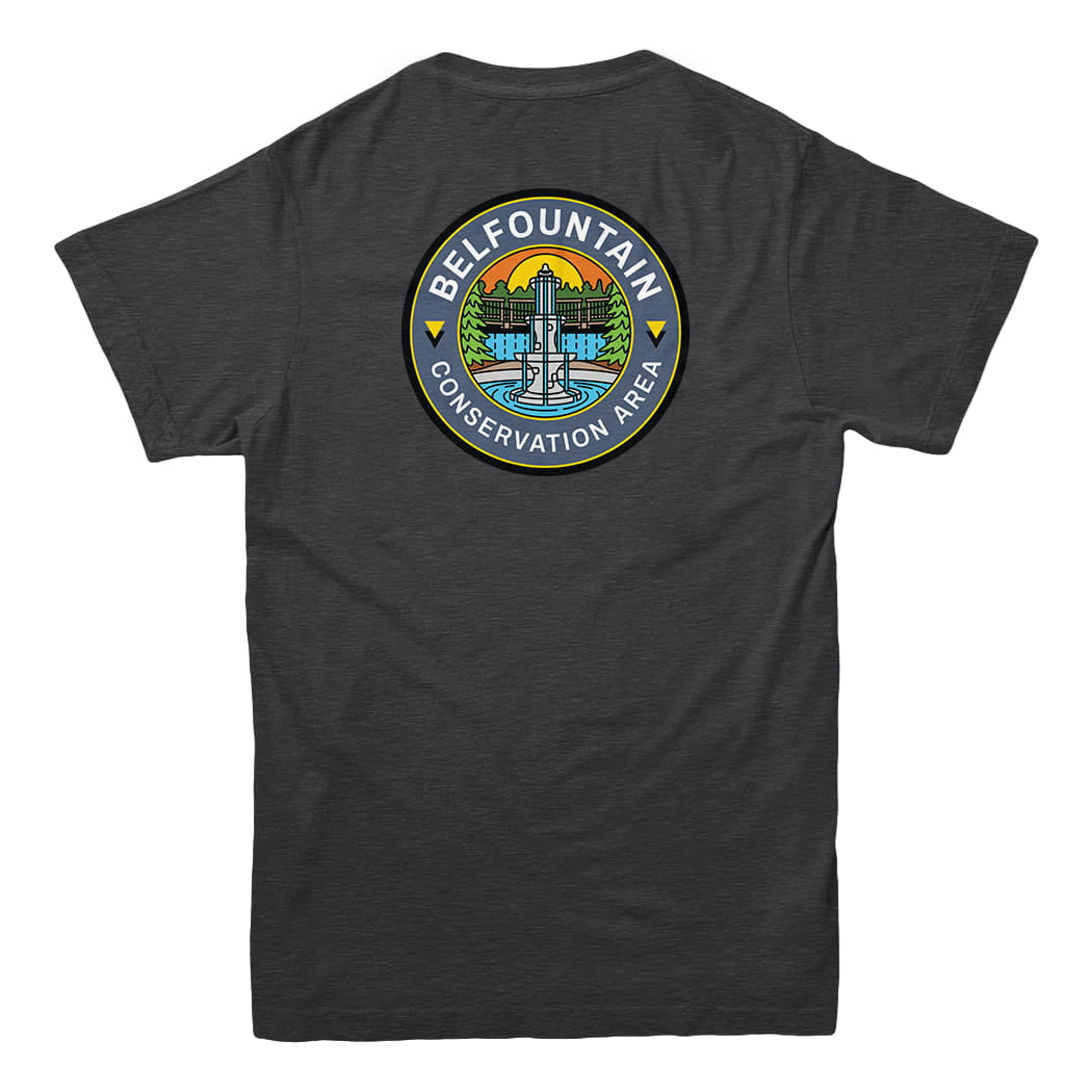Belfountain Conservation Area Front & Back Print T-Shirt | Credit Valley Parks