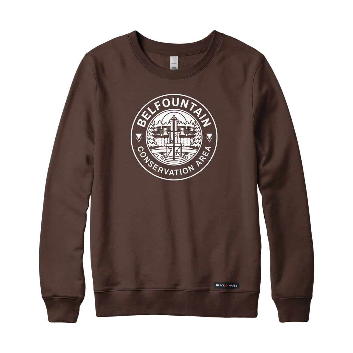 Belfountain Conservation Area Monochrome Print Sweatshirt | Credit Valley Parks