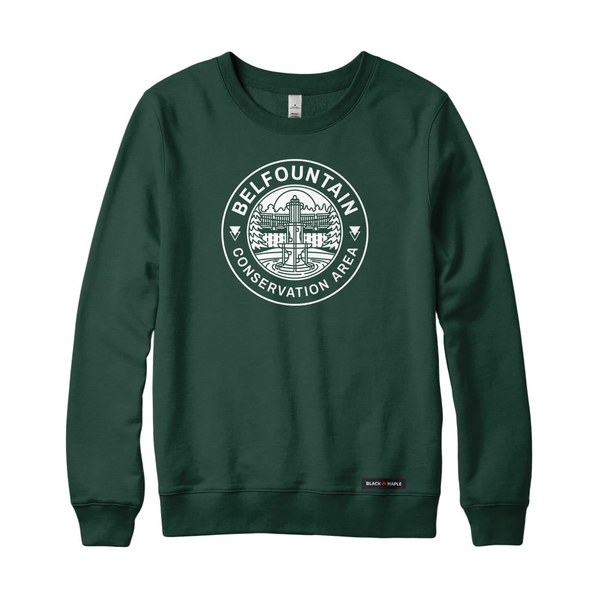 Belfountain Conservation Area Monochrome Print Sweatshirt | Credit Valley Parks