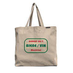 Biere Vin Montreal Tote Bag