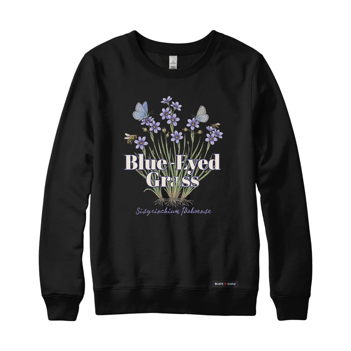 Blue-Eyed Grass Wildflower Sweatshirt
