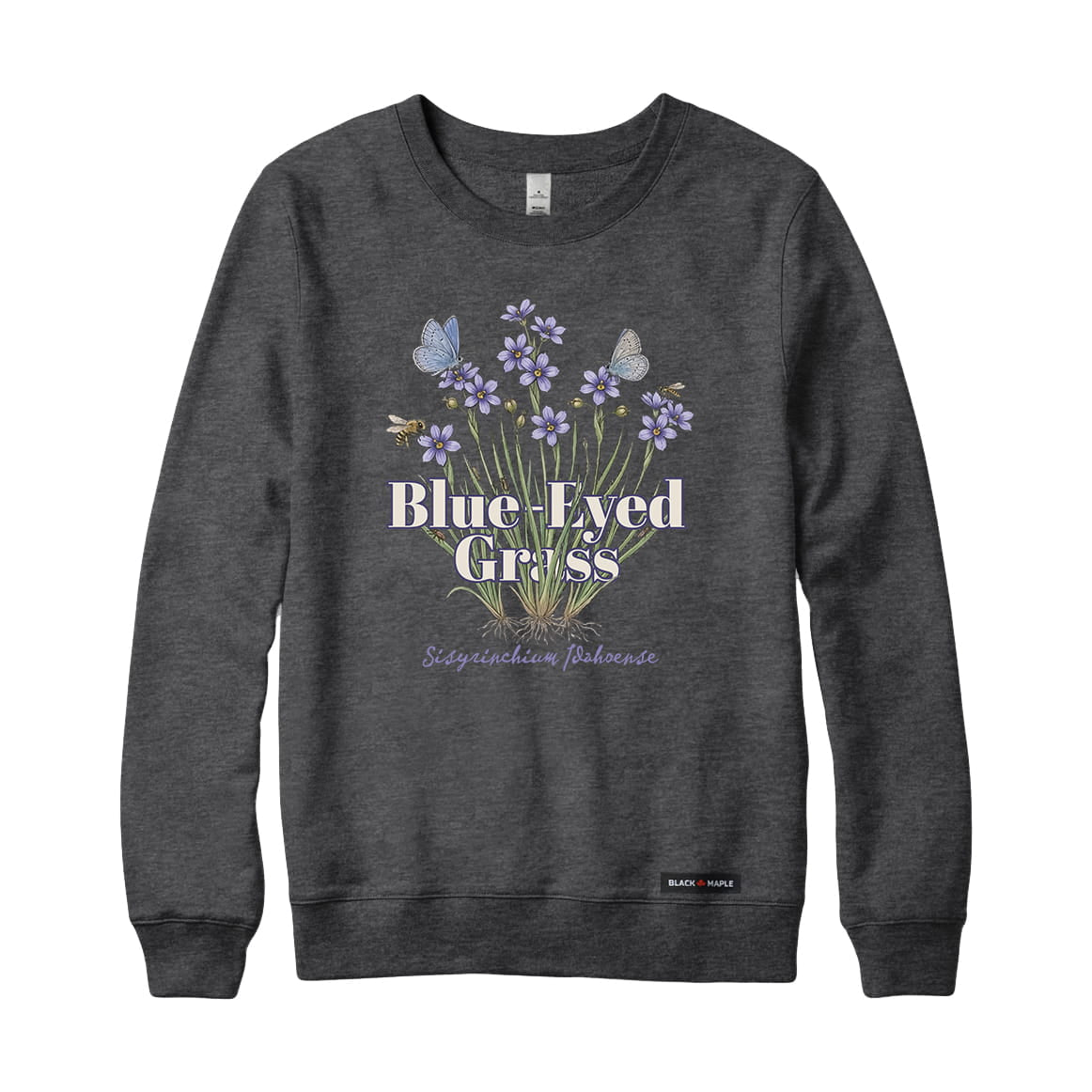 Blue-Eyed Grass Wildflower Sweatshirt
