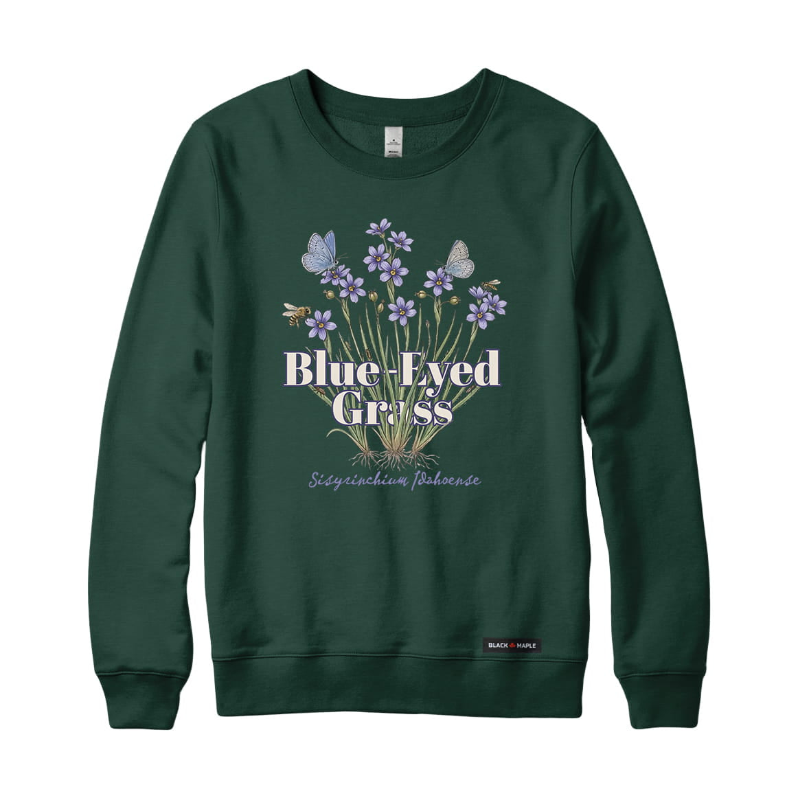 Blue-Eyed Grass Wildflower Sweatshirt