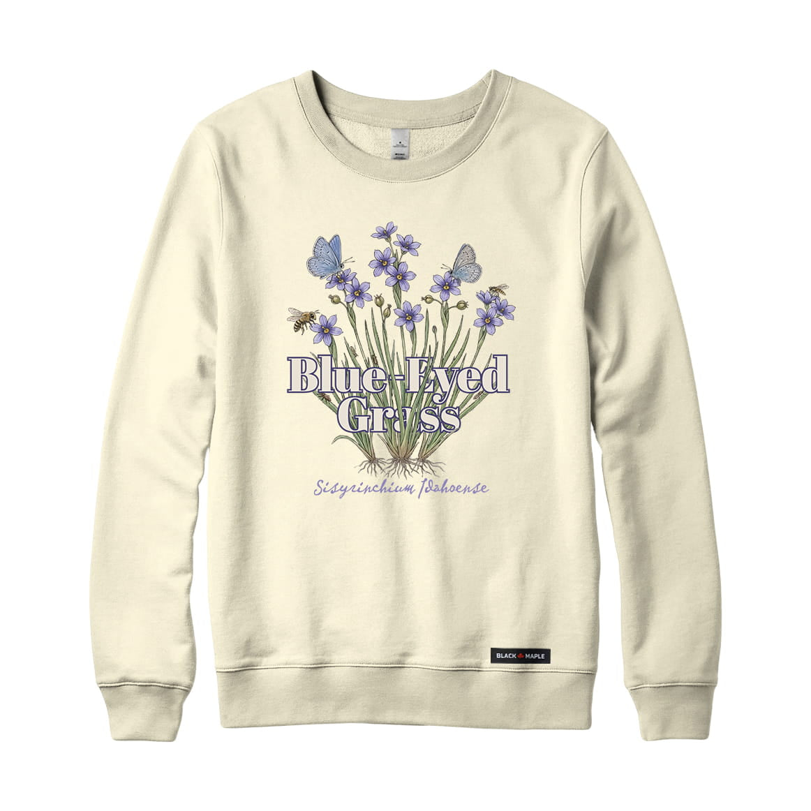 Blue-Eyed Grass Wildflower Sweatshirt