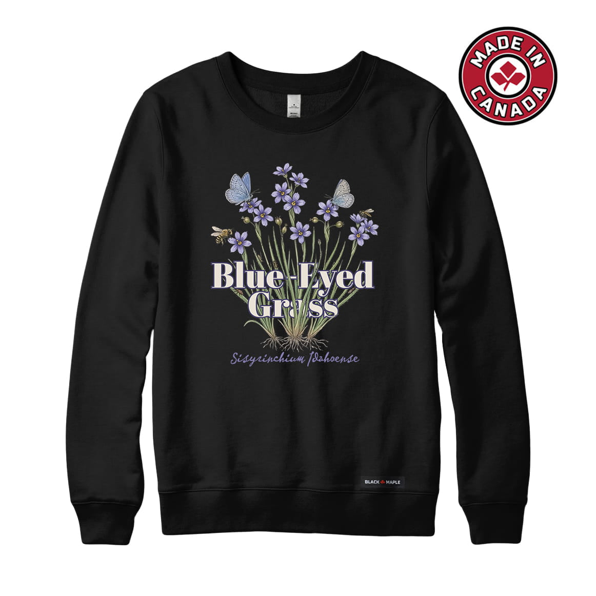 Blue-Eyed Grass Wildflower Sweatshirt