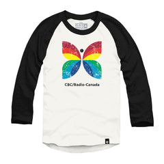 CBC Retro Butterfly Logo Raglan