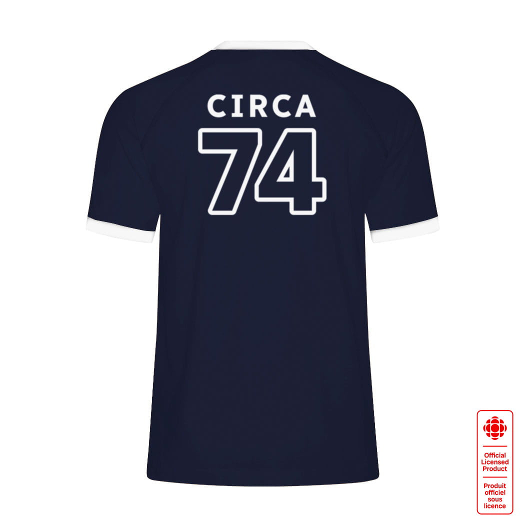CBC 74 Retro Stripe Ringer Tee Navy with White