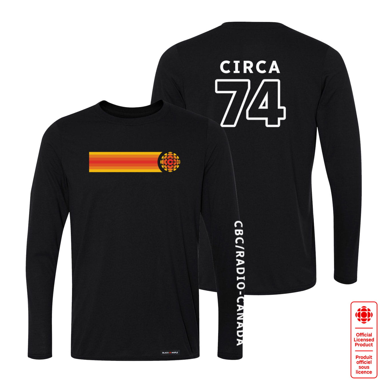 CBC 74 Retro Stripe Long Sleeve Tshirt