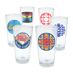 CBC Historic Logo Collection 16 oz Glass - Set of 6